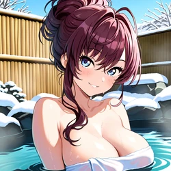 [AI Generated] 志希ちゃんとラブラブ湯けむり旅情