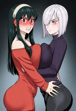 [SSAnheru] Yor Forger and Fiona Frost x Loid Forger [AI Generated]