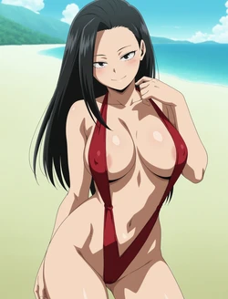 [ANIPAI] Momo Yaoyorozu - My Hero Academia [69 pics / Full Set + Extras] Micro Bikini Beach (Patreon) [AI Generated]
