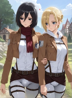 [Rametaki] 2026-04-01 Mikasa x Annie [AI generated]