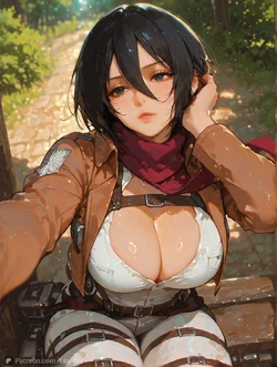 [Lewder] mikasa ackerman (attack on titan) Exclusive set (ai generated)