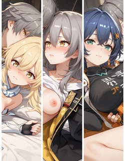 [AI Generated] 開拓者とmiHoYo女主人公のクロスオーバーえっち