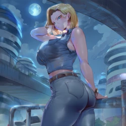 [SunGodManGa] Android 18 Dragon Ball 1191p [Ai Generated]