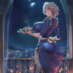 [SunGodManGa] Sakuya Izayoi Touhou Project 302p [Ai Generated]