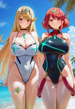 [Patreon] ( まろちん) Xenoblade Chronicles 2 (AI Generated)