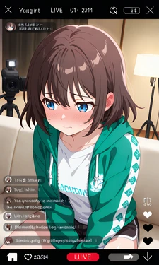 白石まりんちゃんの強制オナニー配信 [AI Generated]