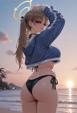 [Vantawaifu] Moe (Blue Archive) BBC [ai generated]