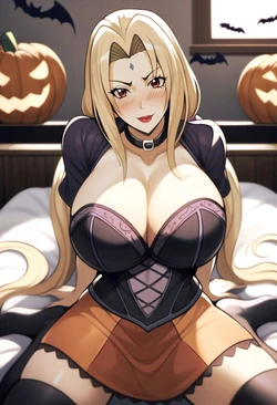 [xXxBATxXx] MILF Halloween Tsunade 1~2 [AI Generated]
