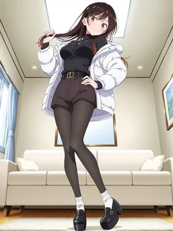 [Kurohime] 水原千鶴（ショートパンツ＋タイツ）[AI Generated]