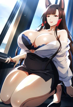 [xXxBATxXx] MILF Akagi 1~2 [AI Generated]