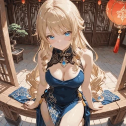 NaughtyCutiess - Navia (Chinese Dress) (Patreon) [AI Generated]