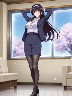 [Kurohime] 霞ヶ丘詩羽（OL）[AI Generated]