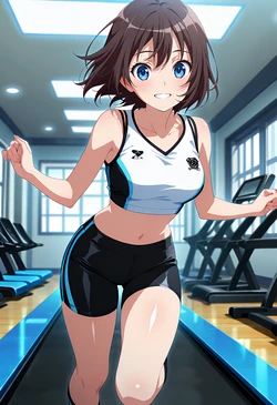 白石まりんちゃんジムでエッチする [AI Generated]