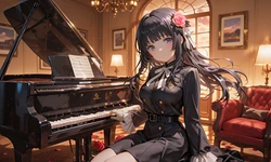 白金燐子ちゃんおもちゃを入れてもらう [AI Generated]