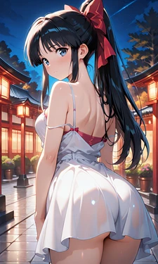 真宮寺さくらちゃん夜の公園でえっち [AI Generated]