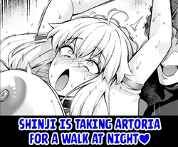 [Ankoman] Arutoria, Shinji to yoru no sanpo❤ | Shinji is Taking Artoria For a Walk at Night❤ [English] [Kuraudo]
