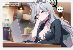 [Naspot] Shiroko Terror Working a Part-Time Modeling Job [AI Generated]
