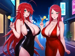 [s00bai] Rias Gremory x Kushina Uzumaki (AI Generated)