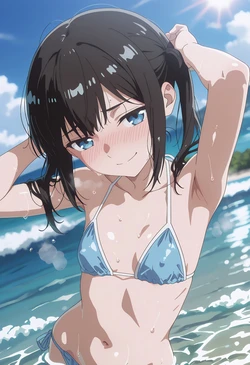[Ten Labs/Amakawa is reflecting./TengaWa 修行中] 【I Want to End This Love Game】 380p Miku Sakura: "Hey, did your heart just skip a beat?" [AI Generated]