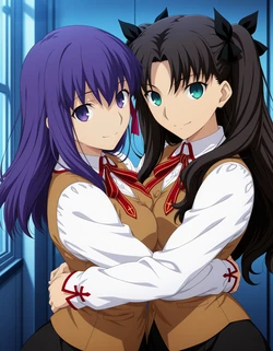 [azusa PATREON] #131 Rin Tohsaka and Sakura Matou (Fate/Stay Night) [270P] [AI Generated]
