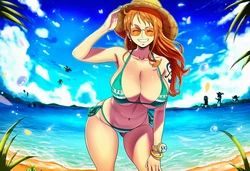 Noberu - Nami's sunbathing incident (Patreon) [AI Generated]