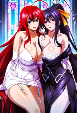 [xXxBATxXx] MILF Rias & Akeno 1~2 [AI Generated]