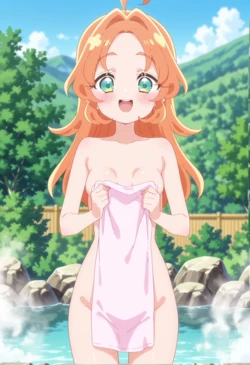 [チョコチョコタイム] 【プリキュア】 たんプリ 修学旅行の天然温泉 [AI Generated]