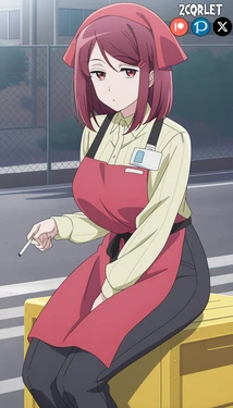 [Zcqrlet] Yamada / Tayama (山田 / 田山) - Super no Ura de Yani Suu Futari (スーパーの裏でヤニ吸うふたり) - Smoking Behind the Supermarket with You - 4 Outfits [AI Generated]