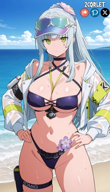 [Zcqrlet] Klukai Bikini (クルカイ) - Girls' Frontline 2 (ドールズフロントライン2：エクシリウム) [AI Generated]