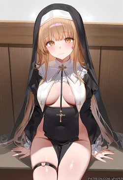 [kilerai] (Tenshi Sama) Shiina Mahiru NUN BBC 405p (Patreon) [AI Generated]