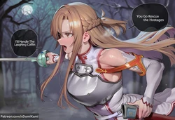 [xDomiKami] Asuna - Laughing Coffin Corruption (Comic) (Patreon) [AI Generated]