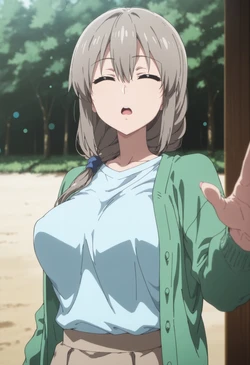 [Stable Skynet] 💙 Tsuki Uzaki x Hachiman (Uzaki-chan Wants to Hang Out!) - 303p + 8 Animations [AI Generated]