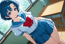 Stable Skynet - Sailor Moon - Ami Mizuno Sailor Mercury 253p [AI Generated]