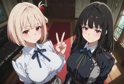 Stable Skynet - Lycoris Recoil - Chisato + Takina 232p [AI Generated]
