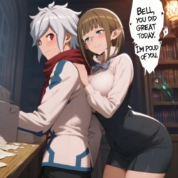 Patreon - SweetAi - Eina Tulle x Bell Cranel x Syr Flova [AI GENERATED]