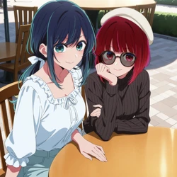 Moke P@treon Kurokawa Akane & Arima Kana Threesome (Oshi no ko)  黒川あかね＆有馬かな 3Pエッチ (推しの子) 823Pics (Patreon) [AI Generated]
