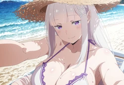 [Fran/Fran Kaslana] Emilia - Re:zero (120P) [AI Generated]