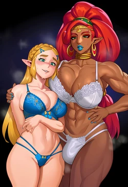Futa Urbosa x Zelda (Morrianon)  [AI Generated]