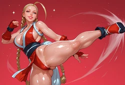 [Nsfw Art 137] Cosplay:Cammy White X Mai Shiranui Mode – Street Fighter [AI Generated]