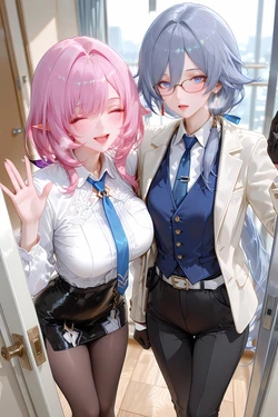 [神奇牛子] 粉色妖精小姐占领休伯利安 01 [AI-Generated]