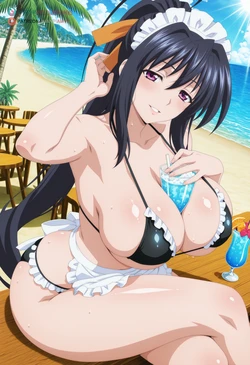 [Juanpi Amvs] 【FULL】 | | Akeno Himejima | | Maid Bikini (Patreon) [AI Generated]
