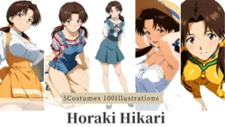 [六道] 洞木ヒカリ 5Costumes 100Illustrations [AI Generated]