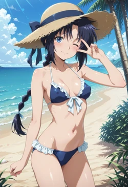Moke P@treon 【Gold Plan】 Makimachi Misao Beach Sex (Rurouni Kenshin)  巻町 操 ビーチセックス (るろうに剣心) 297Pics (Patreon) [AI Generated]