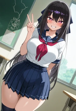 [Nankoai] Misaki Tobisawa -Uniform -BBC (Ao no Kanata no Four Rhythm) [AI Generated]