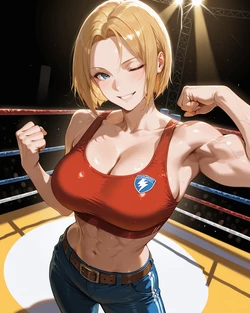 Patreon - Lanmon AI - Blue Mary - KOF [AI GENERATED]