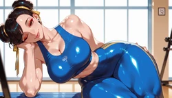 Patreon - wAIfu_art - Chun-Li Gym Session [AI GENERATED]