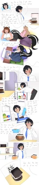 [Lazei] Skunk Girl Office Ladies Farting