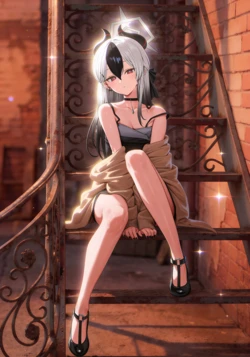 [Uncle AI Illustration] Kayoko (Dress) (Blue Archive) wet wet fellatio💗 [AI Generated]
