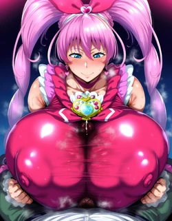 着衣パイズリ[bonno]スイートプリキュア♪ーキュアメロディ[AI Generated](非公開)