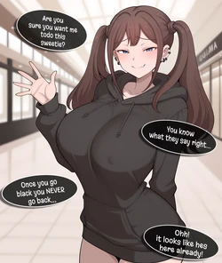 [SnowBunnyWaifus ] (8 and above tiers) Tsubame Tests the 'Once You Go Black' Myth and Fails (TerasuMC) [AI Generated]